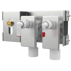 Рама инсталляции Alcadrain AlcaSystem для сифона для подключения двух потребителей AS-P024